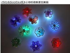LED luz de noche decoración de flores