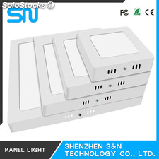 LED panneaux lumineux carré surface monté 6w 12w 18w 24w avec CE ROHS
