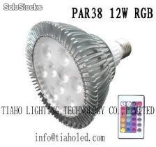 led par20 par30 par38 12w e27 rgb led bulb dmx led light