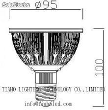 led par30 cob light led par30 10w spotlight led e27 dimmable led bulb - Foto 2