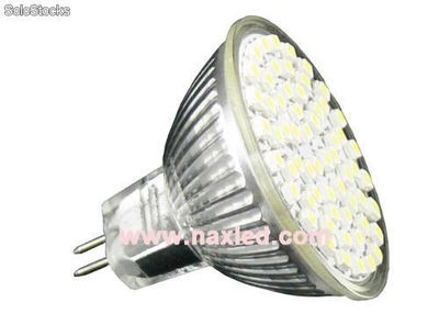 Led spot light, 48pcs 3528 smd LEDs, mr16/gu10/e27/e14 bases - Photo 2