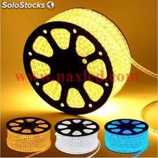 Led strips 5050 smd led, warm white 220v