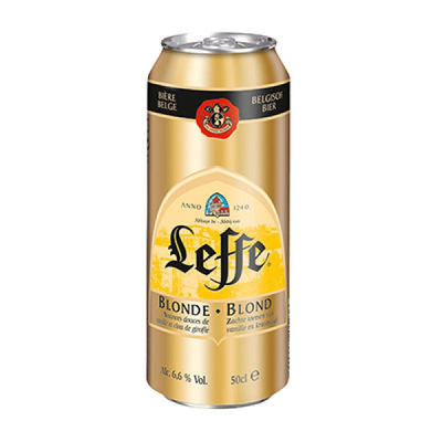 Leffe Bière blonde : la canette de 50cL