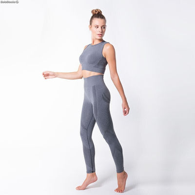 Legging et T-shirt sport 3D sans coutures, Neptuno Gris-M/L (40-44) - Photo 2