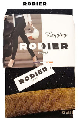 Legging RODIER® extensible à Paillettes Dorées ou Argentées Femme - Photo 3