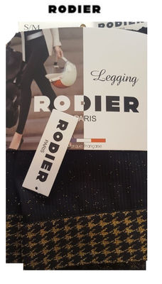 Legging RODIER® extensible à Paillettes Dorées ou Argentées Femme - Photo 4