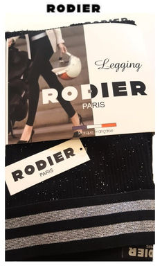 Legging RODIER® extensible à Paillettes Dorées ou Argentées Femme - Photo 5