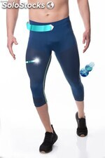 Leggings capri 3D senza cuciture in polipropilene, Daiky 7020-Azul-L/XL(42-46)