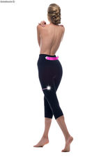 Leggings capri snellenti post-parto con fibra Emana®, Cloé. MUM6300-Negro-L