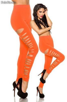 Leggings Orange mit Cutouts