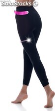 Leggings snellenti post-parto con fibra Emana®, 200 den, Cloé. MUM4300-Negro-L