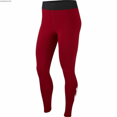 Legginsy Sportowe Damskie Nike Sportswear Leg-A-See Czerwony