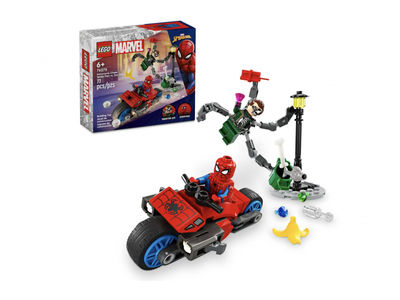 LEGO Marvel - Motorrad-Verfolgungsjagd Spider-Man vs. Doc Ock (76275)