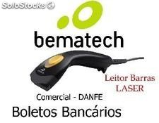 Leitor de Código de Barras Laser Bematech S-100 Preto USB