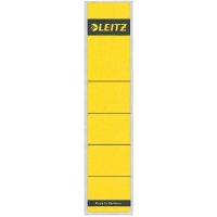 Leitz 1643 etiquetas traseras autoadhesivas estrechas 39 x 191 amarillas (10