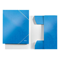 Leitz 3982 WOW carpeta de cartón con 3 solapas azul metalizado