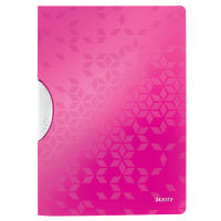 Leitz 4185 WOW colorclip carpeta con clip rosa metalizado A4 para 30 páginas