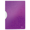 Leitz 4185 WOW colorclip carpeta con clip violeta metalizado A4 para 30 páginas