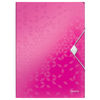 Leitz 4599 WOW carpeta de plástico con 3 solapas rosa metalizado