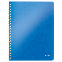 Leitz 4637 WOW cuaderno espiral A4 rayado 80gr 80 hojas azul metalizado