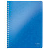 Leitz 4638 WOW cuaderno espiral A4 a cuadros 80gr 80 hojas azul metalizado (4