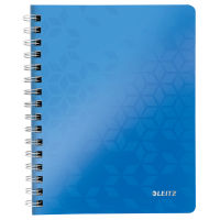 Leitz 4639 WOW cuaderno espiral A5 rayado 80 gramos 80 hojas azul metalizado (2