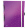 Leitz 4644 WOW cuaderno A4 rayado 80 gramos 80 hojas violeta metalizado