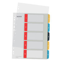 Leitz Cozy separadores imprimibles A4 con 5 pestañas (11 agujeros)