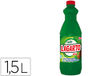 Lejia con detergente lagarto pino botella de 1.5 l