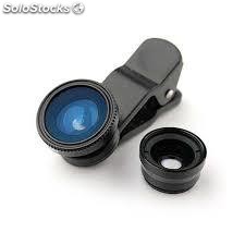 Lente Fisheye Macro, Wide y 180° para Smartphone