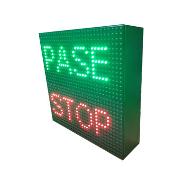 Letrero led programable - control de acceso rojo-verde, 1 cara. Incluye mando