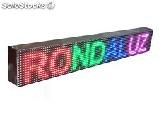 Letrero LED programable doble cara 96x16 cm RGB - Banderola LED