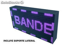 Letrero LED programable electrónico doble cara 64x32 cm Blanco - Banderola LED