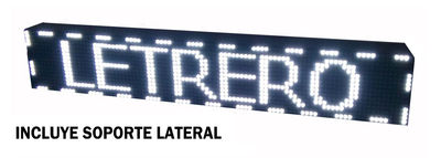 Letrero LED programable electrónico doble cara 96x16 cm Blanco - Banderola LED