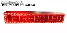 Letrero LED programable electrónico doble cara 96x16 cm Rojo - Banderola LED
