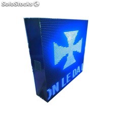Letrero LED programable electrónico una cara 64x64 cm Azul - Pantalla LED