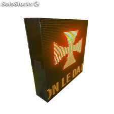 Letrero luminoso LED programable electrónico 64x64 cm Naranja ámbar - Pantalla