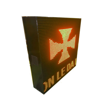 Letrero luminoso LED programable electrónico 64x64 cm Naranja ámbar - Pantalla