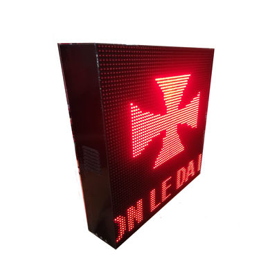 Letrero luminoso LED programable electrónico 64x64 cm Rojo - Pantalla LED