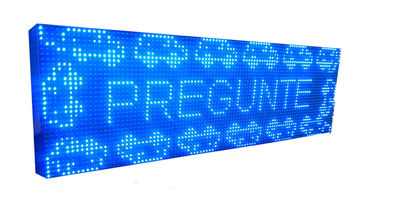 Letrero luminoso LED programable electrónico 96x32 cm Azul - Pantalla LED