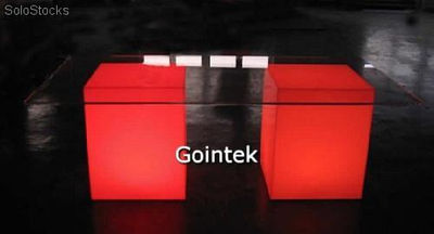 leuchten led Cube Hocker, 3d Color led Cube Akku