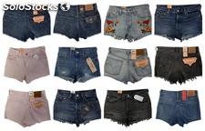 Levis Jeans Shorts Damen Marken Hosen Markenjeans Mix