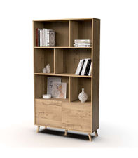 Librería Oslo acabado roble gold, 180cm(alto) 100cm(ancho) 30cm(fondo)