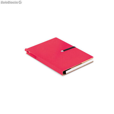 Libreta de papel reciclado rojo MIMO9213-05