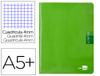 Libreta liderpapel scriptus A5 48 hojas 90G/M2 cuadro 4MM con margen color verde