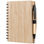 Libreta tapas de bambú con bolígrafo - 1