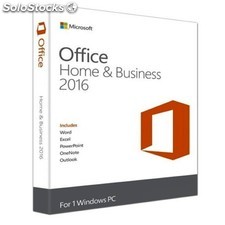 Licença Microsoft Office Home &amp; Business 2016 Cartão Ativação
