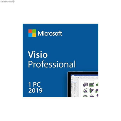 Licencia Microsoft Visio Professional 2019 para 1 PC