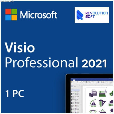 Licencia Microsoft Visio Professional 2021 para 1 PC