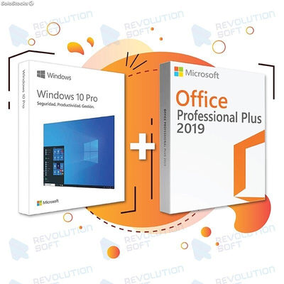 Licencia Windows 10 pro + Office 2019 pro plus para 1 pc - Descarga Digital